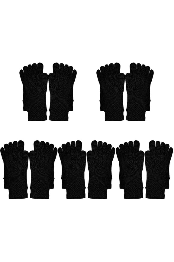 5 Pieces Five Finger Socks Women Toe Durable Cotton Man
