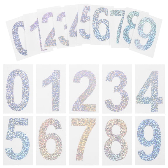 GOOHOCHY  5 Sets Mailbox Post Numbers Digital Sticker Label