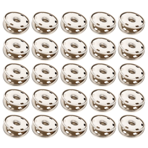 GOOHOCHY 50 Pcs Covered Buttons Metal Snap Sturdy Handicraft Decoration Miss