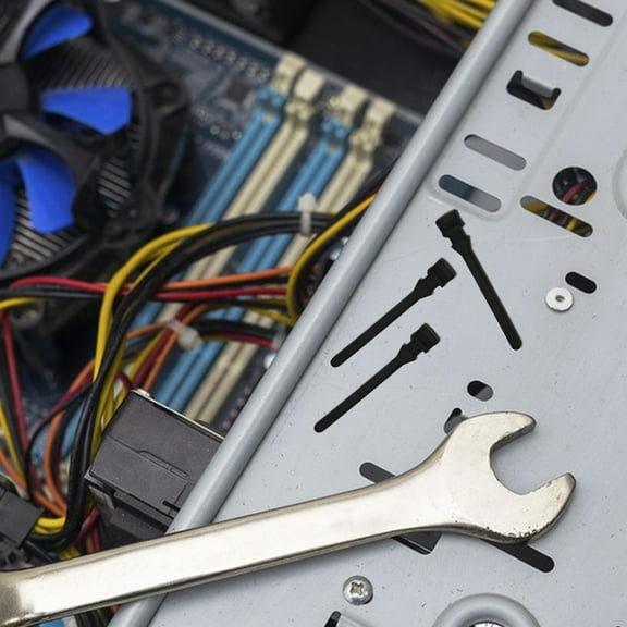 GOOHOCHY 50 Pcs Fan Shock Absorbing Rubber Nails Computer Case Screws for Black