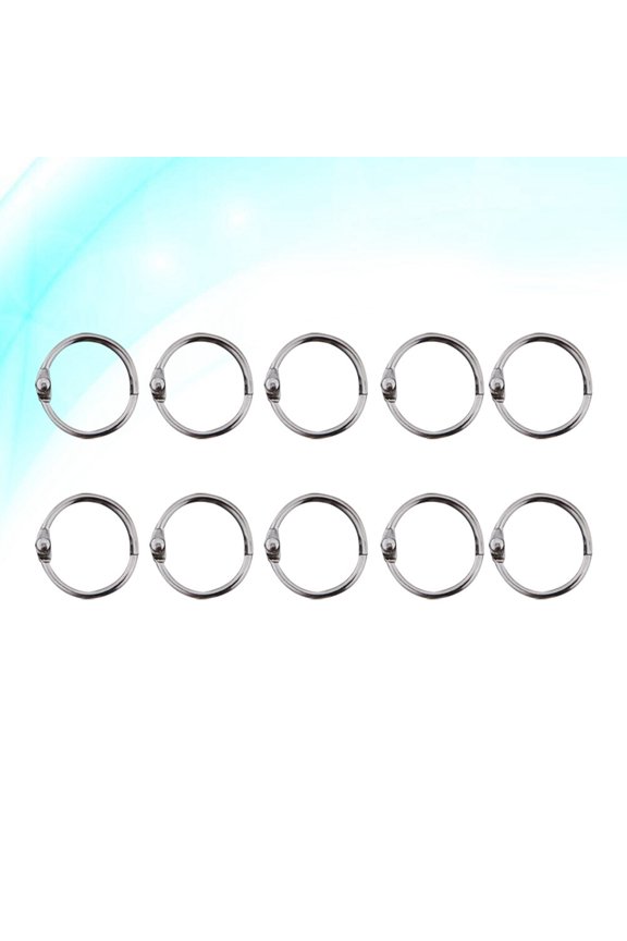 Snap Ring Metal 50Pcs 0.8X0.6X0.1In