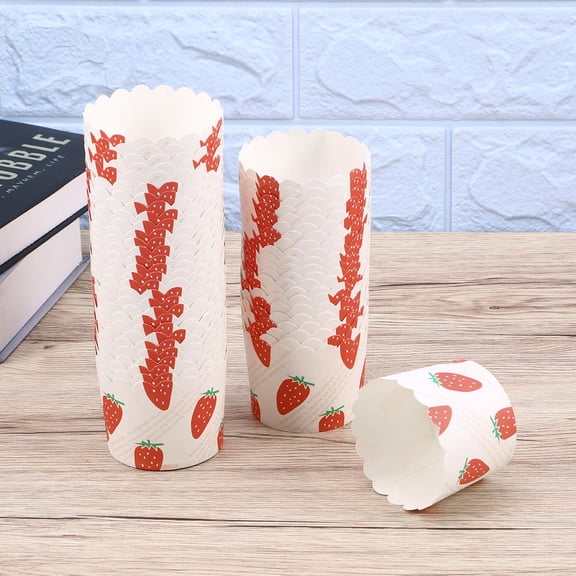 Mobutofu Paper Muffin Liners Easy-Release Multi Color for Baking Use 50Pcs