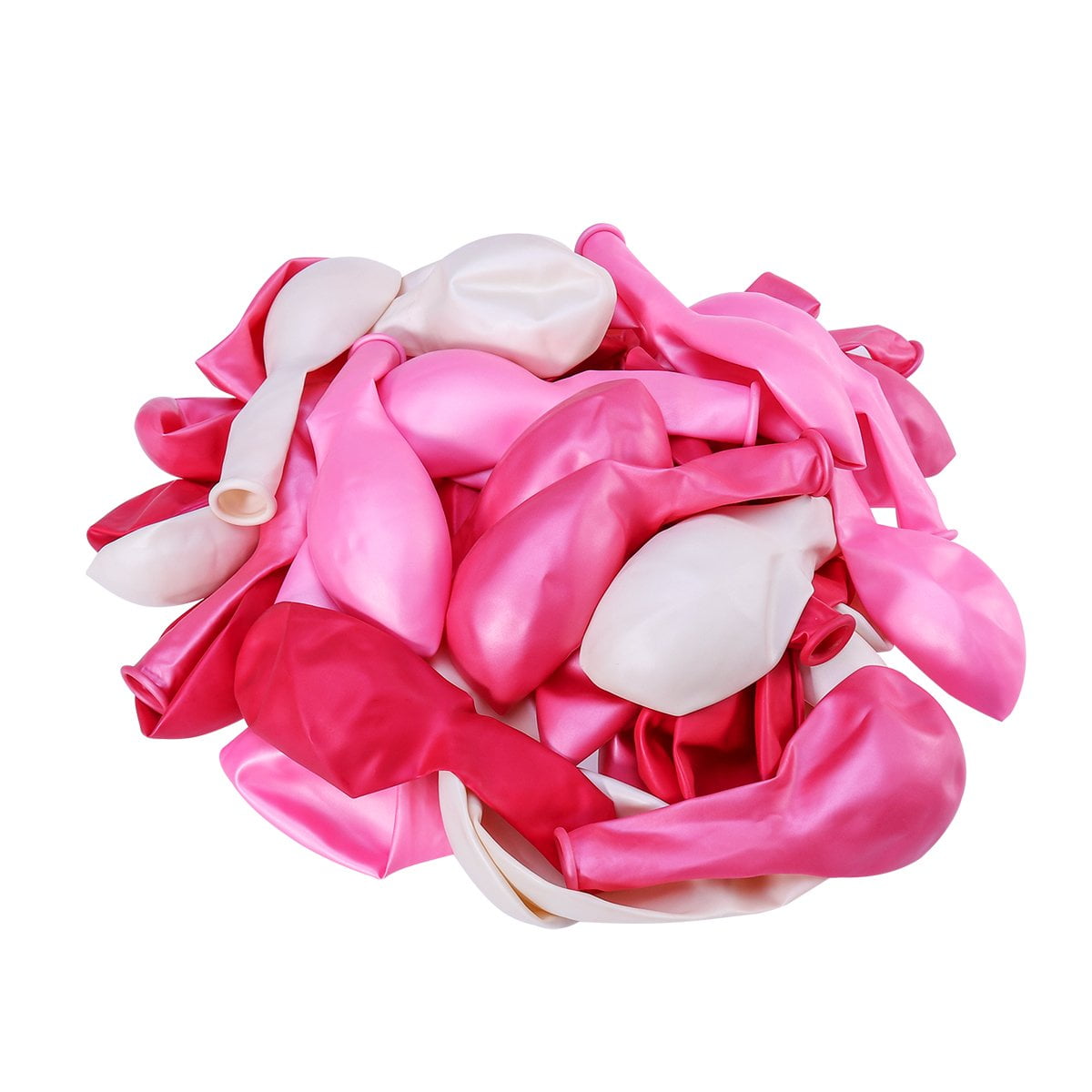 GOOHOCHY  50 Pcs Pearly Lustre Balloon Latex Ballon Valentines Day Balloons Pink