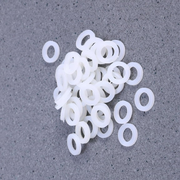 GOOHOCHY  50 Pcs Silicone Gaskets Seals Drainage Pipe Sealing Rings for Mixer Taps White