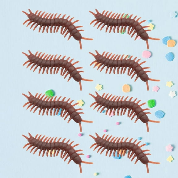 GOOHOCHY  50 Pcs Simulated Centipede Toys Simulation Animal Prop