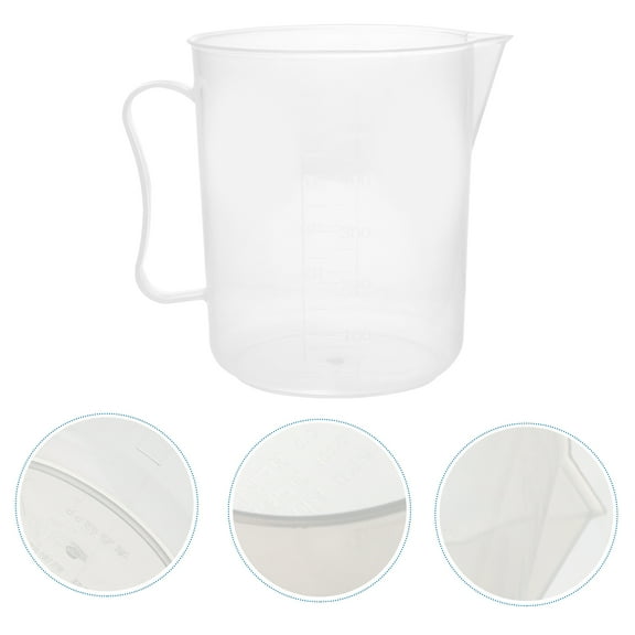 GOOHOCHY 500ML Scale Cups Plastic Measuring Cups Transparent Volume Measurement Tools