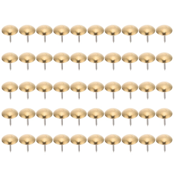 GETAJGHSD 50 Pcs Copper Upholstery Tacks Nails for Sofa Decoration, Antique Style Thumbtacks for Home Furniture