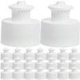 thumbnail image 1 of GOOHOCHY 50Pcs White Replaceable Bottle Caps for Water Bottles LeakProof Durable Plastic Caps, 1 of 8