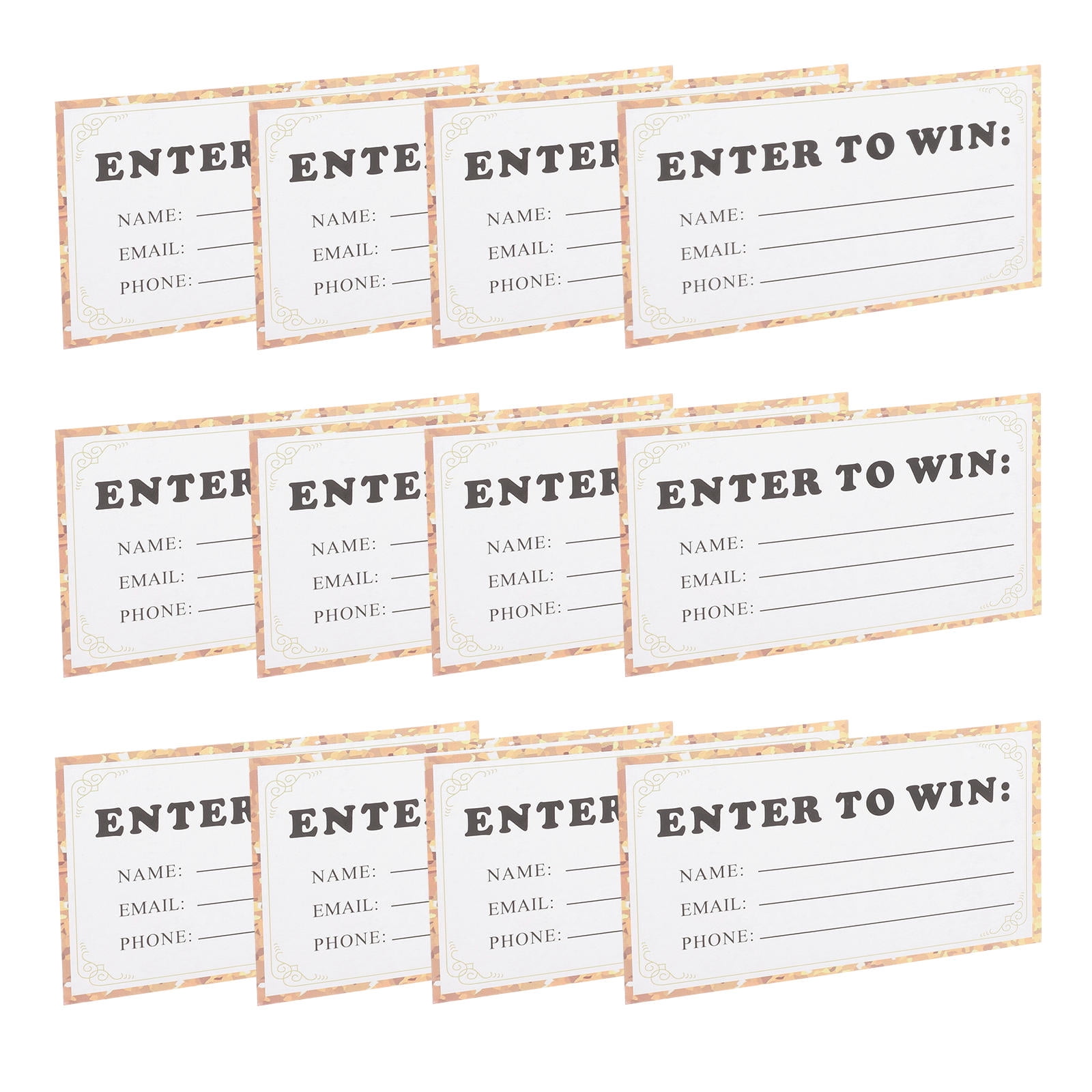 GOOHOCHY 50pcs Raffle Tickets Cards Raffle Tickets Sheets For Name Email Address And Phone Number For Name Email Address And Phone Number Events