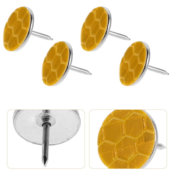 GETAJGHSD Tree Reflectors Reflective Trail Markers Metal Safety Alert Hiking 50pcs