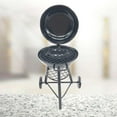 GOOHOCHY Small Portable Grill Circular Iron Grill Black 1Pcs - Walmart.com