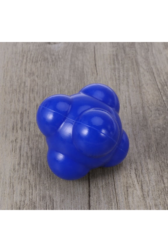 Hexagonal Reaction Ball Blue 1Pack 2.3Inch For Soccer Goalies