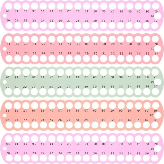 GOOHOCHY 5Pcs Cross Stitch Thread Board Holder for Embroidery Floss Organizer with Compact Shape