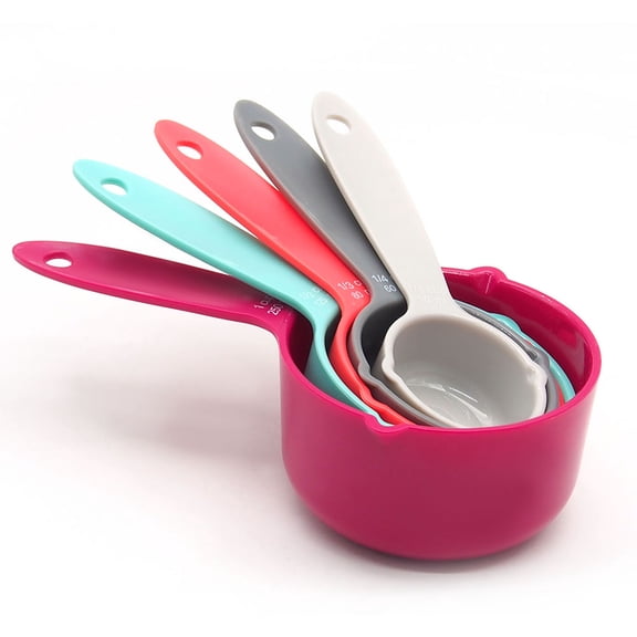 GOOHOCHY Measuring Dry Ingredients Measuring Spoon ABS 5pcs Kitchen Tool