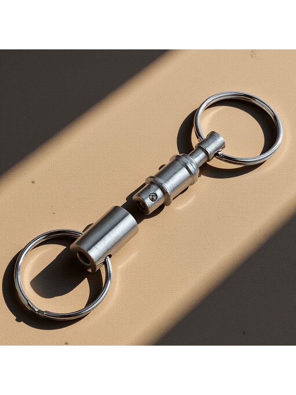 5-Piece Quick Release Key Set, -Resistant Smooth Metal Keychain Clips for Multiple Keys, Everyday Key Organizer