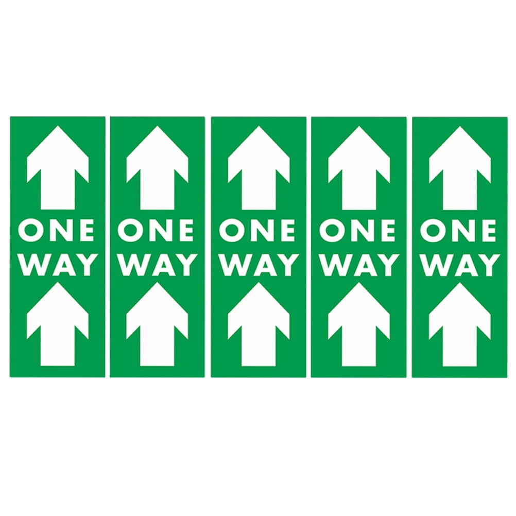 GOOHOCHY 5Pcs Simple Design PVC Floor Stickers for Spacing Reminder in ...