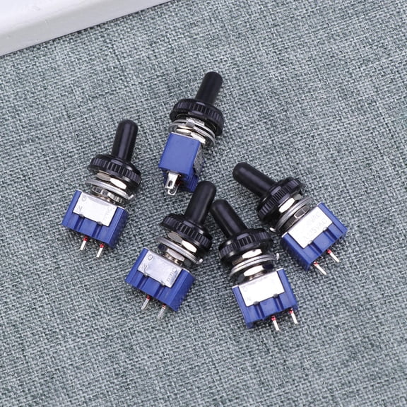 GOOHOCHY 5Sets Metal Mini Toggle Switch and Waterproof 1.2x1.3x3in