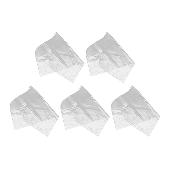 GOOHOCHY 5-Pack Clear Plastic Clothes Covers for Hanging Garments, Suit Storage Bags, Closet Clothes Protectors