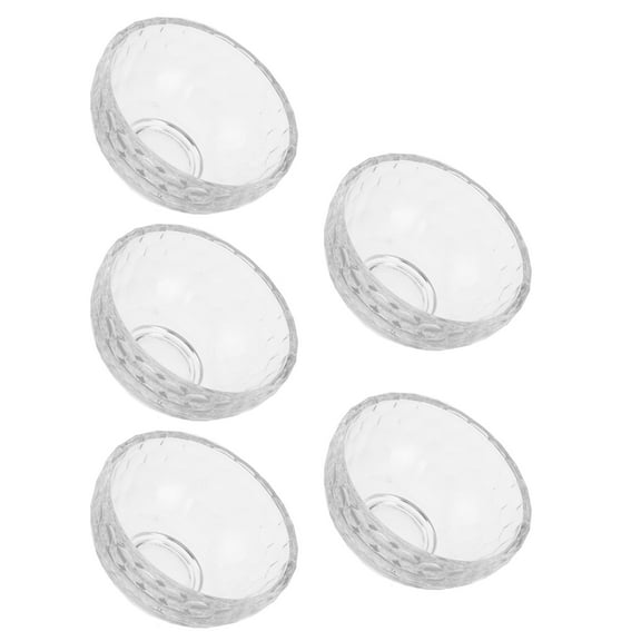 GOOHOCHY 5pcs Mini Bowls Glass Bowls For Kitchen Prep Dessert Candy Dishes And Dips Dishware Glass Decorative Bowls Glass Mixing Bowls