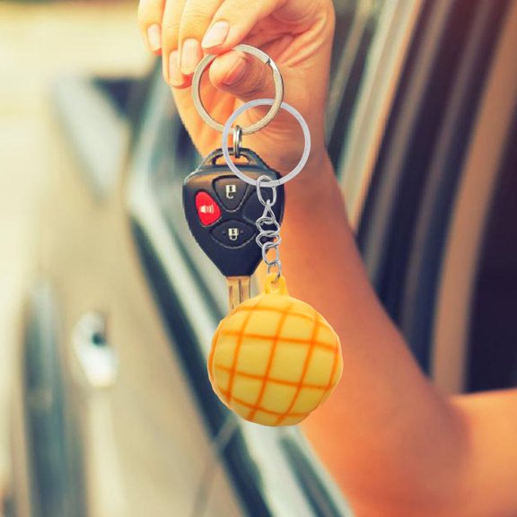 GETAJGHSD Simulation Key Holder Pineapple Shape Zinc Alloy 5pcs Bag Charm