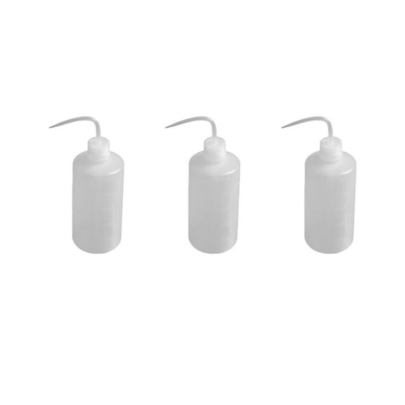 GOOHOCHY 5pcs Travel Size Toiletries Bottles Plastic White Easy to Squeeze for Men Women
