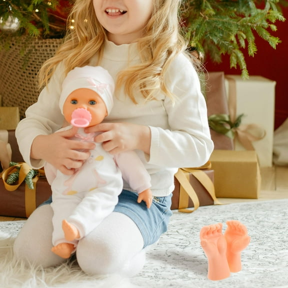 GOOHOCHY 6 Pairs Plastic Hand Replacements Diy Doll Hand Crafting Kit Realistic Simulation Body Parts Accessories For Puppet Making