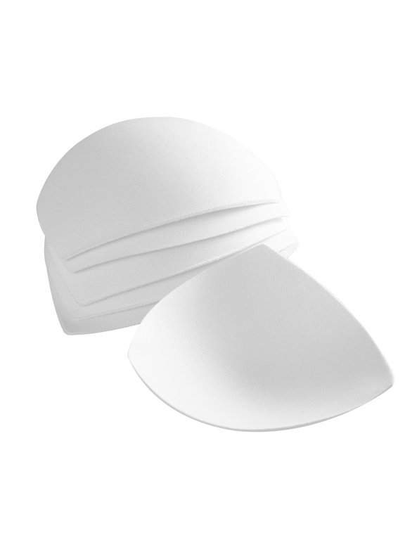 Swimsuit Pads Inserts 5.3x5.1x0.2 Inch Foam 6 Pairs Skin Tone and White