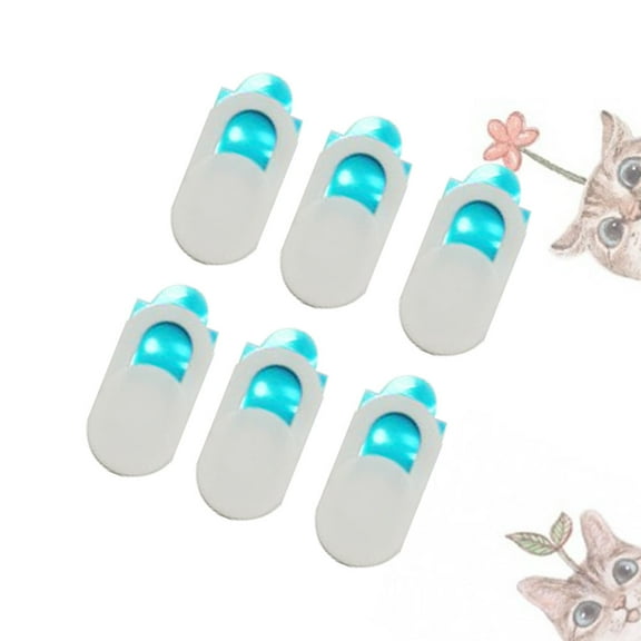 GOOHOCHY Camera Metal Oval Webcam Cover White 6Pcs for Laptop Tablet
