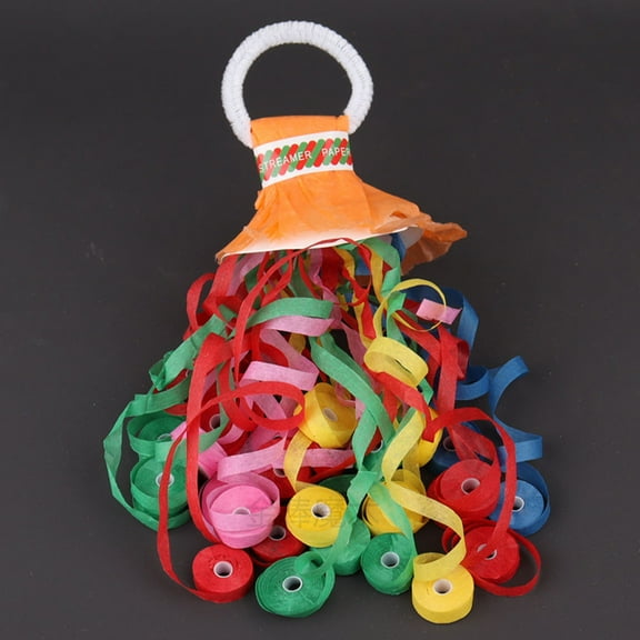 FUEENIRVA Goohochy Party Throw Streamers Multi-Color Paper Ribbon 6Pcs