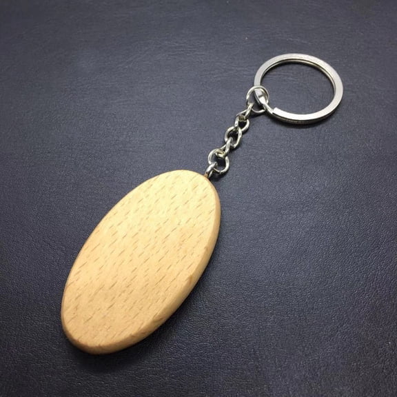 GOOHOCHY Set of 6 Stylish Wooden Keychains for Women, Unique Key Accessories, and Lightweight Design