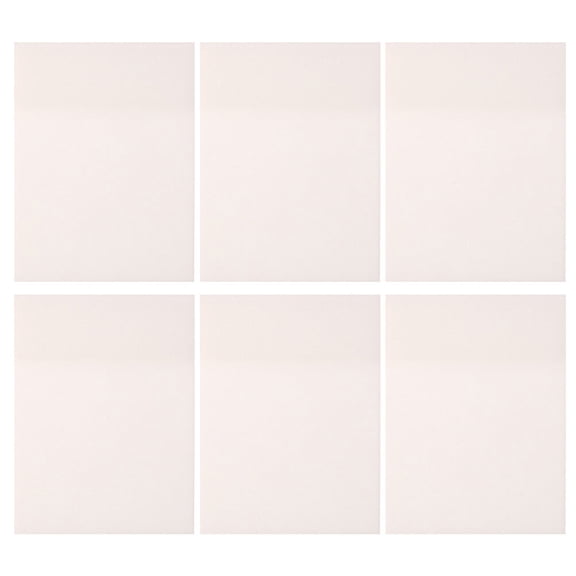 GOOHOCHY 6 Pcs Note Pads Reminder Notes Message Notes Office 9.5X7X0.1CM White