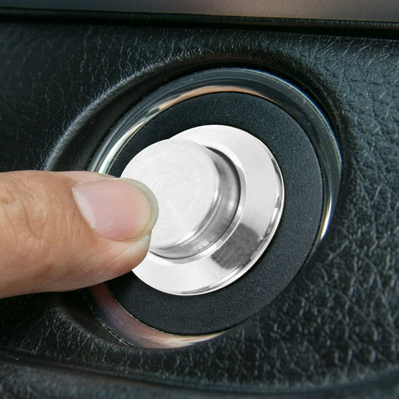 GOOHOCHY  6 Pcs Push Button Starter High Top Waterproof Small Power Switch Silver