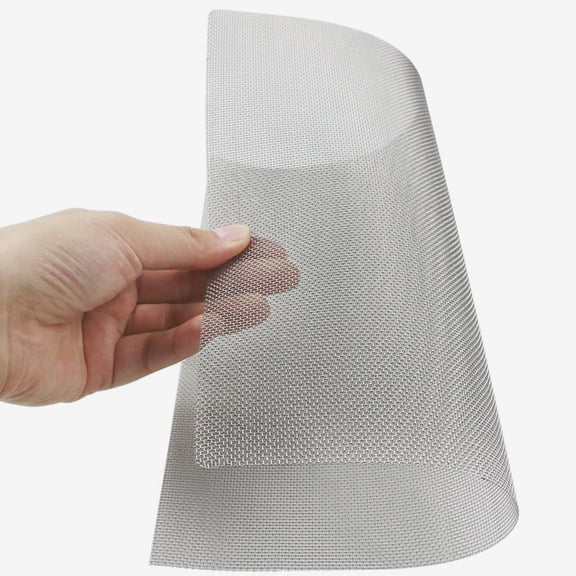 GOOHOCHY 6 Pcs Screen for Car Repairing Stainless Steel Mesh Panel Light Grey