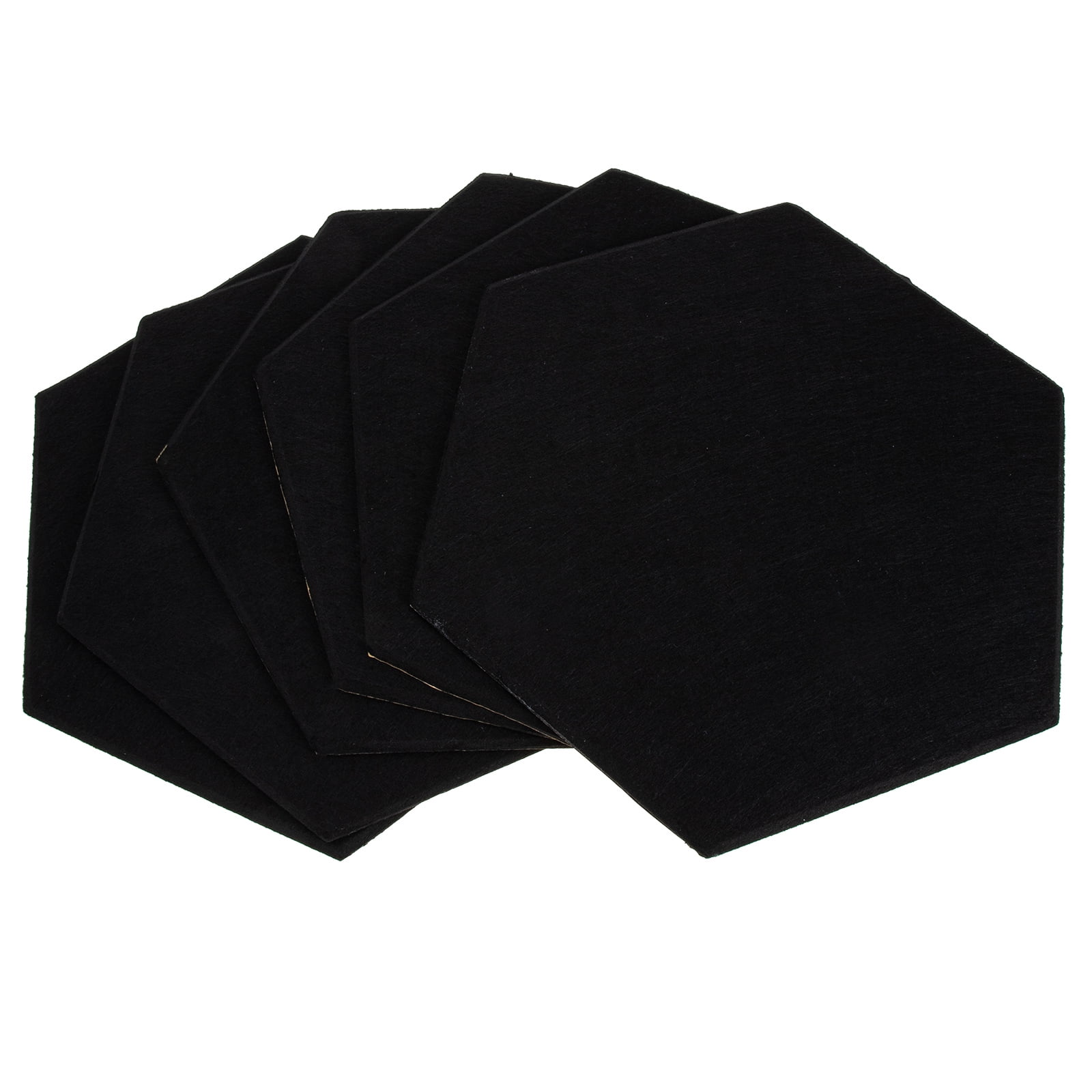 GOOHOCHY Acoustic Self Adhesive Wall Panel Sound Absorbing Boards Polyester Fiber 6Pcs for Ceiling