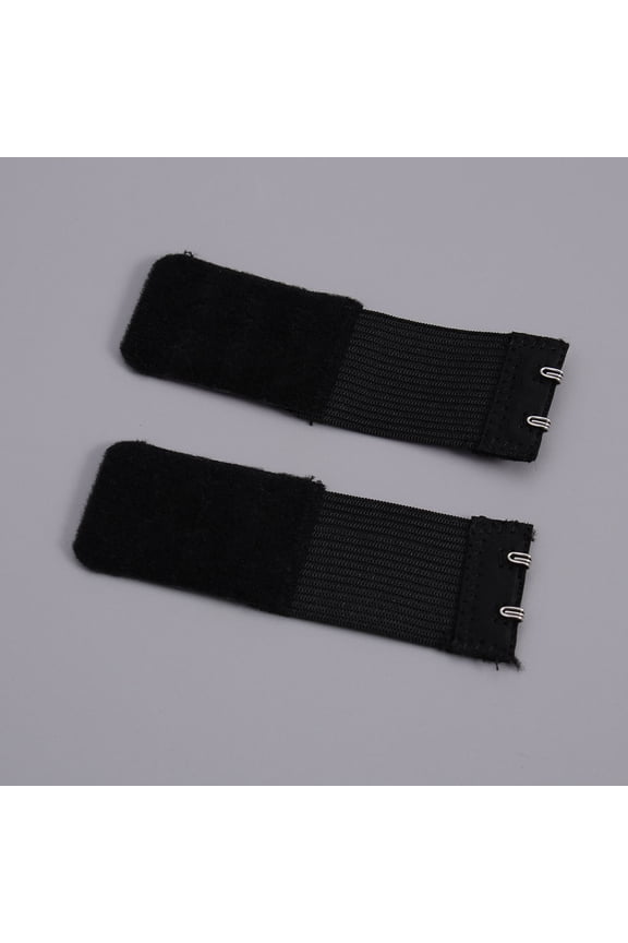 6Pcs Bra Lengthened Strap Black Elastic Comfortable for Bra Adjustment