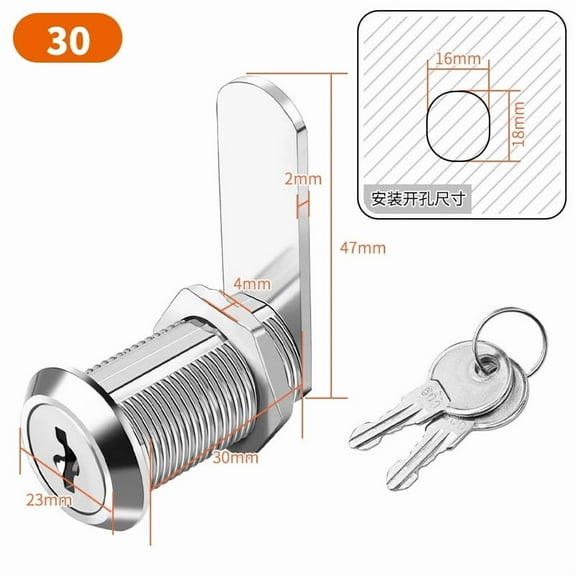 GOOHOCHY 6 Set Drawer and Cabinet Lock Locks for Kitchen Cabinets Office Silver