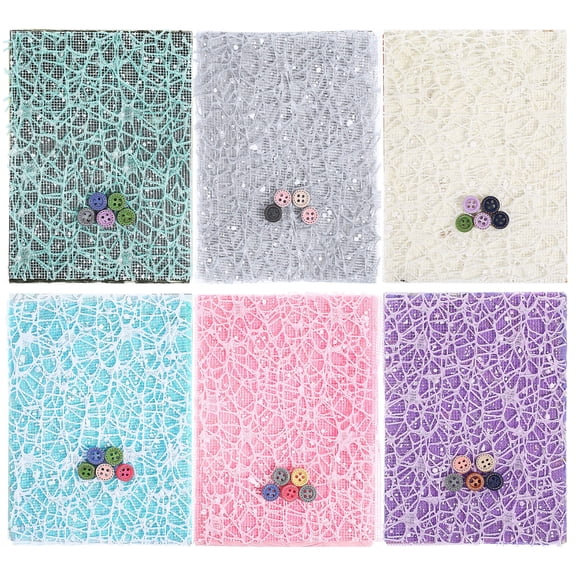 GOOHOCHY 6-Pack Decorative Patterned Textured Paper for Scrapbooking, Crafting, Journals, Layering, and Projects