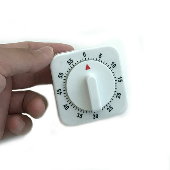 GOOHOCHY 60 Minute Full Machinery Time Management Countdown Timer For Household Kitchen(White)