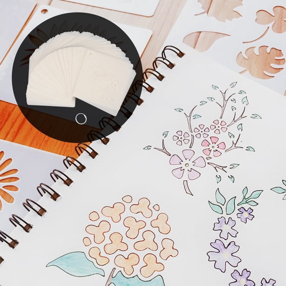 GOOHOCHY 60 Pcs Drawing Template Animal Stencils Templates for Painting White