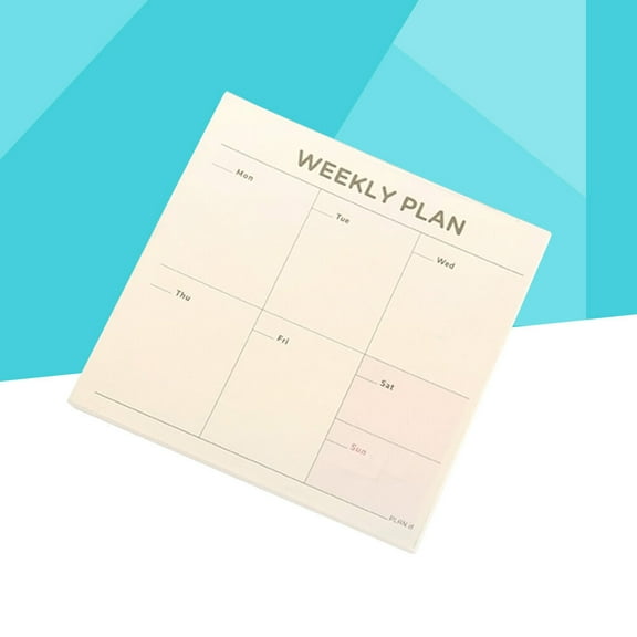 GOOHOCHY 60 Sheets Notebook Desk Weekly Planner Work Pads Office Dating