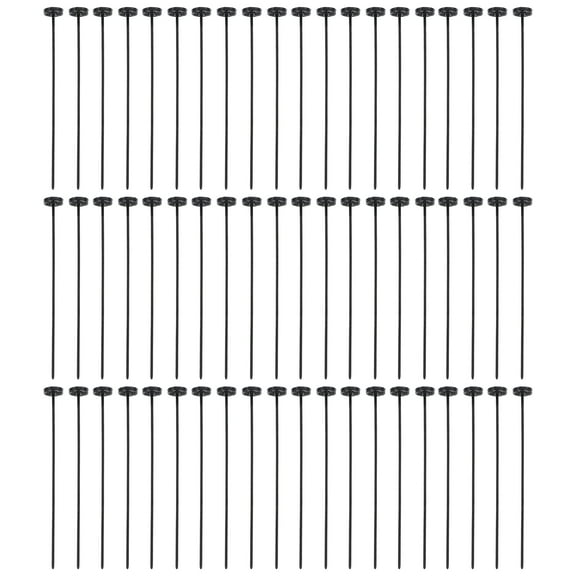 Mobutofu No Sew Buttons Black Plastic Users Who Need Quick and Easy Repairs 60Pcs 1X9Cm