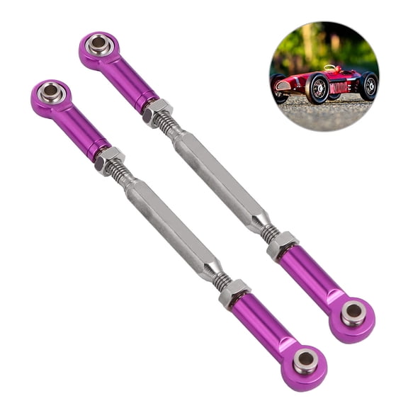 GOOHOCHY Car Parts Purple Aluminum Alloy Turnbuckle 6Pcs 3.46x0.39x0.28in