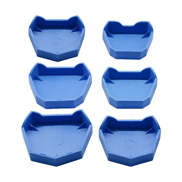 HINTRMENT Base Former Kit 6Pcs For Labs Blue Silicone 3.46X3.22X0.71 Inch
