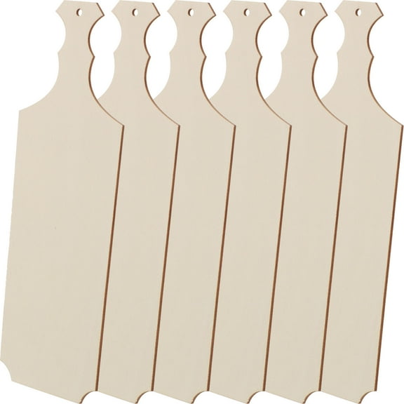 HINTRMENT Wooden Breadboard for Diy Projects 6Pcs 9.43X3.14X0.08in