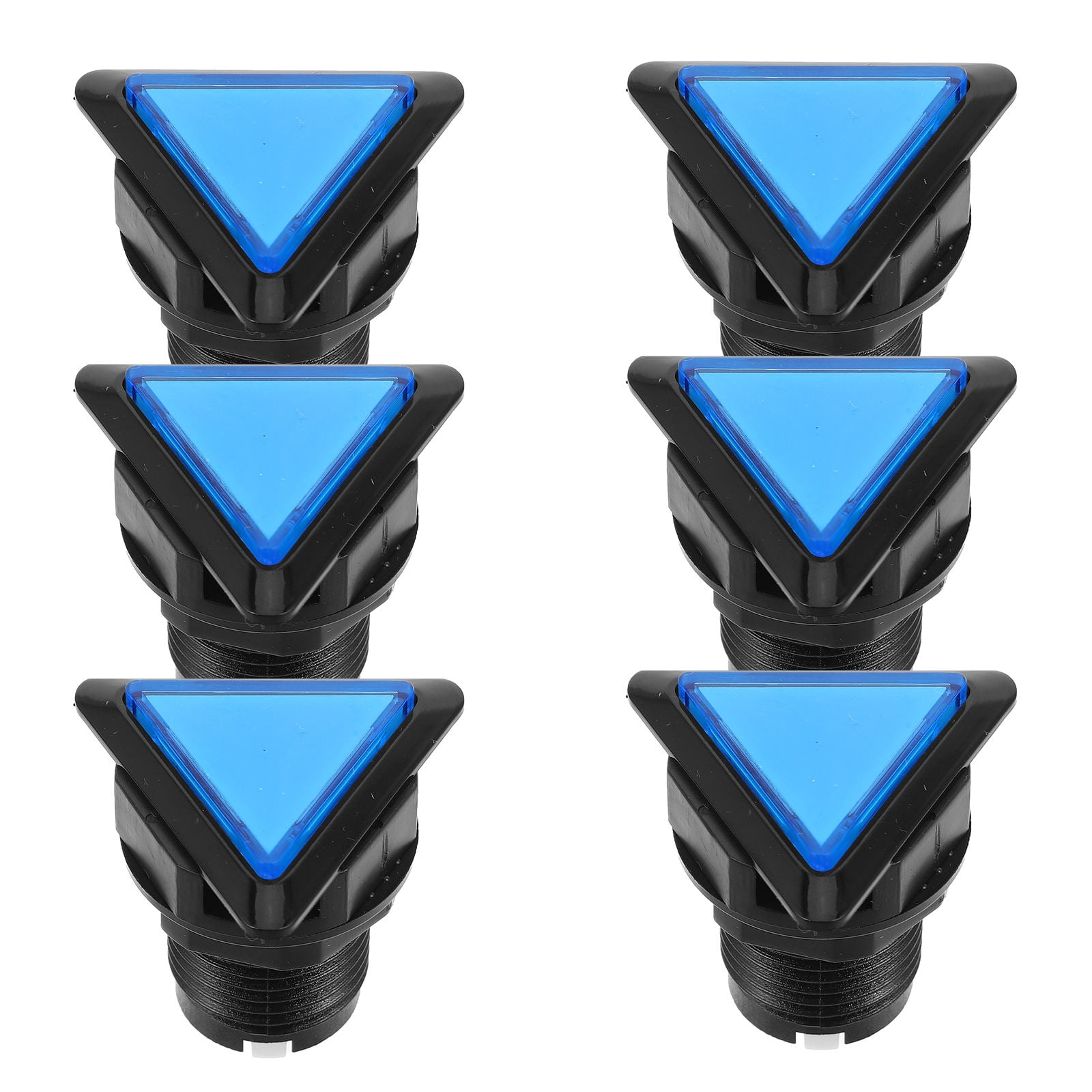 GOOHOCHY 6 Pcs 39mm Triangle LED Arcade Push Button , Plastic ...
