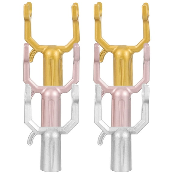 GOOHOCHY 6pcs Long Reach Stick Pole Hook Clothes Drying Pole Heads Clothes Pole Heads Clothes Fork Parts