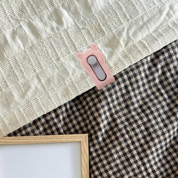 GETAJGHSD 6Pcs Invisible Bed Sheet Clips Pink Plastic Anti Slip Buckle for Quilt Fixation At Home