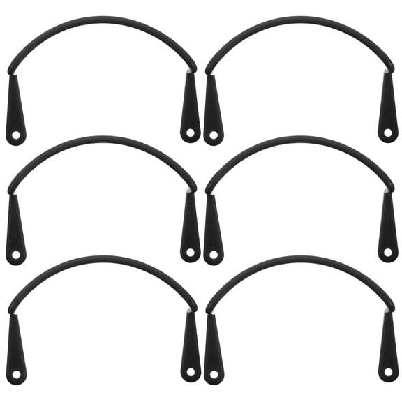 Mobutofu Pool Table Pocket Bracket Sturdy Support Frame Black Plastic 6Pcs