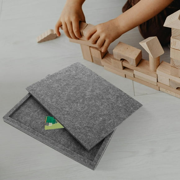 GOOHOCHY 6pcs Portable Puzzle Piece Sorter Trays Stackable Felt Puzzle Organizer For Kids And Adults Jigsaw Puzzle Storage And Sorting