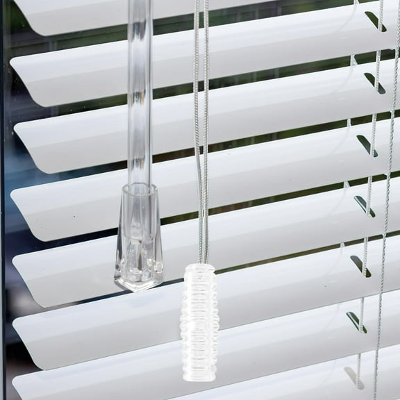 GOOHOCHY 6pcs Transparent Curtain Rod End Caps Clear Pole Plugs for Home Hotel Window Drapery Hardware